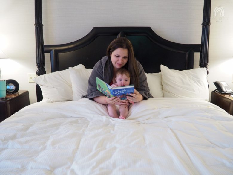 reading with baby